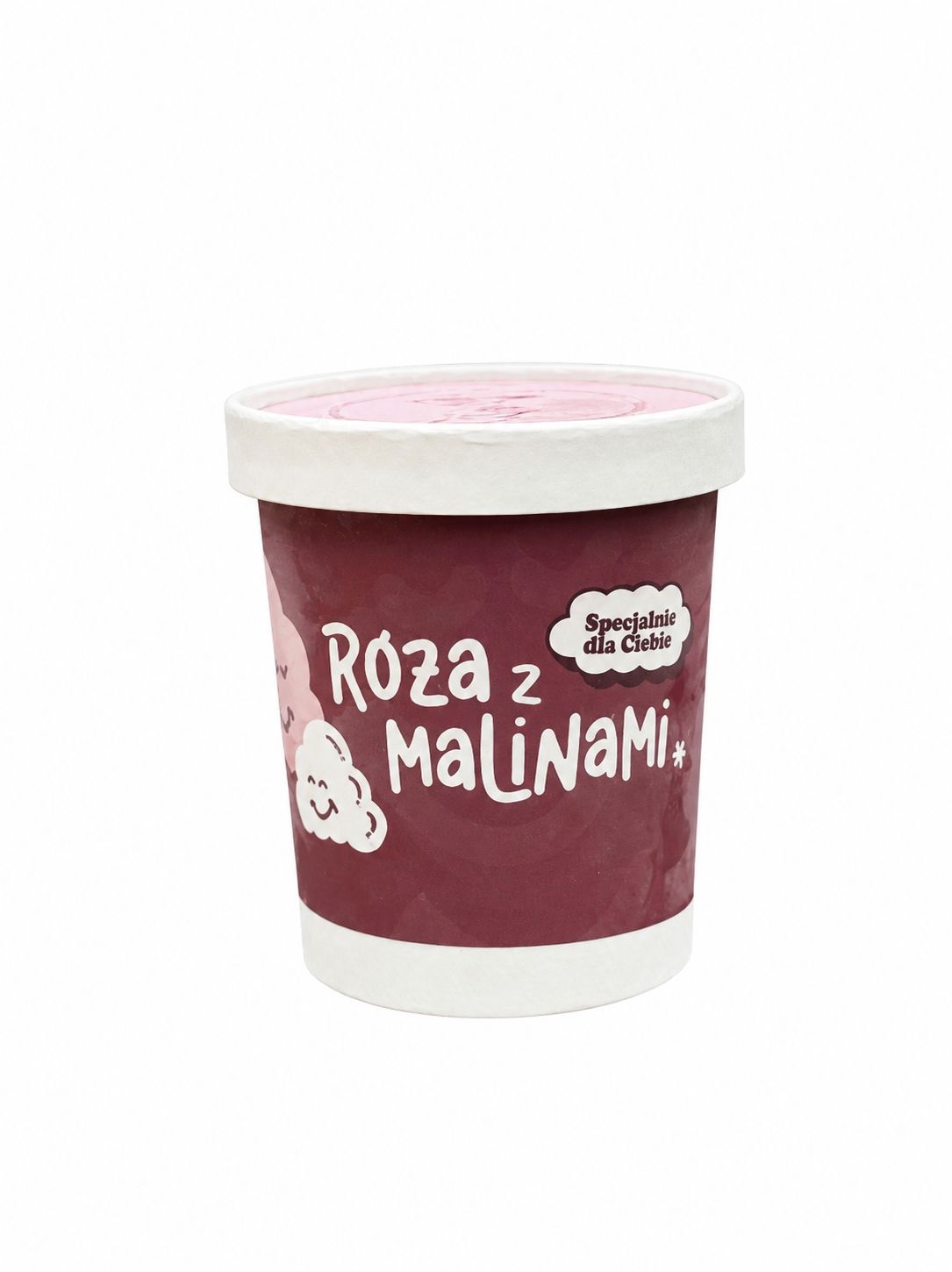 Lody Róża z Malinami